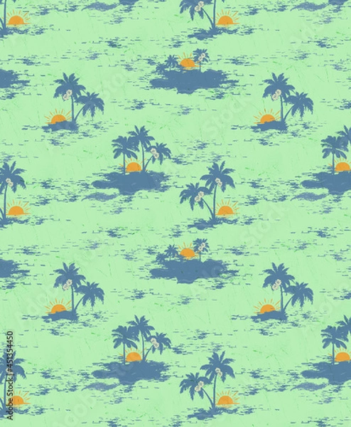 Obraz summer pattern, jungle pattern, spring pattern, forest pattern, paradise pattern, botanical pattern, jungle, tropical pattern, seamless, spring, forest, paradise, botanical, summer, tropical