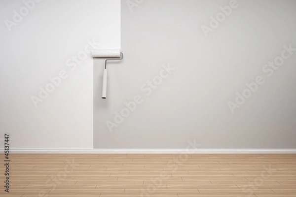 Obraz Wand wird weiss gestrichen