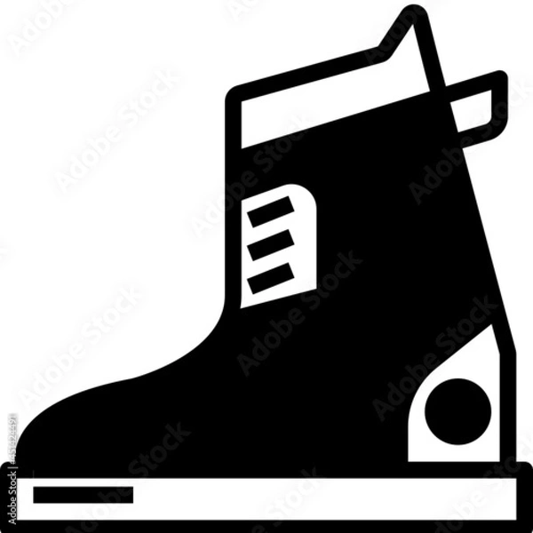 Obraz skates glyph icon