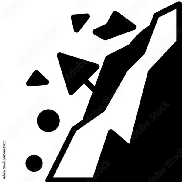 Obraz snow glyph icon