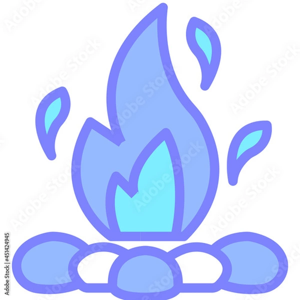 Obraz campfire gradient icon