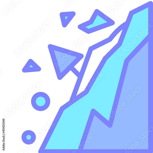 Obraz snow gradient icon