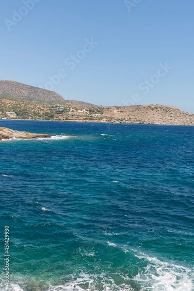 Obraz Panorama with sea view on Daskalio gulf in Keratea in Athens in Greece