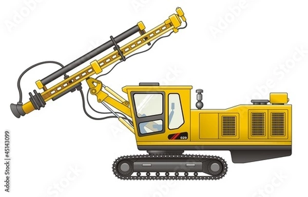 Obraz Drilling Rig vector