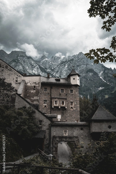 Fototapeta castle in the mountains