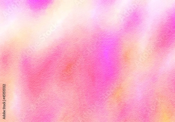 Obraz Sweet pastel watercolor paper texture for backgrounds. colorful abstract pattern. The brush stroke graphic abstract. Picture for creative wallpaper or design art work.
