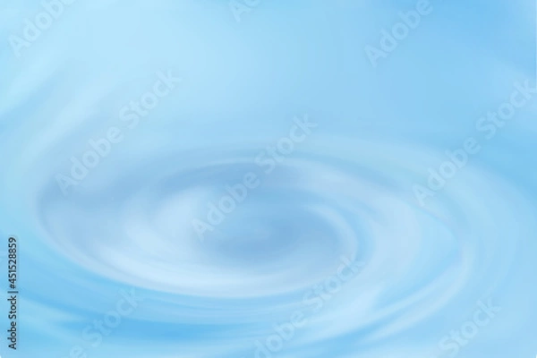 Fototapeta 波打つ水面、波紋のテクスチャ/ウォーター/ブルーで透明感のある背景画像
