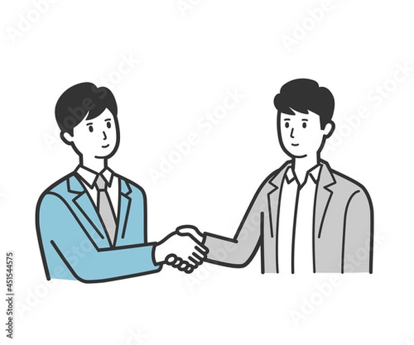 Fototapeta 握手している男性