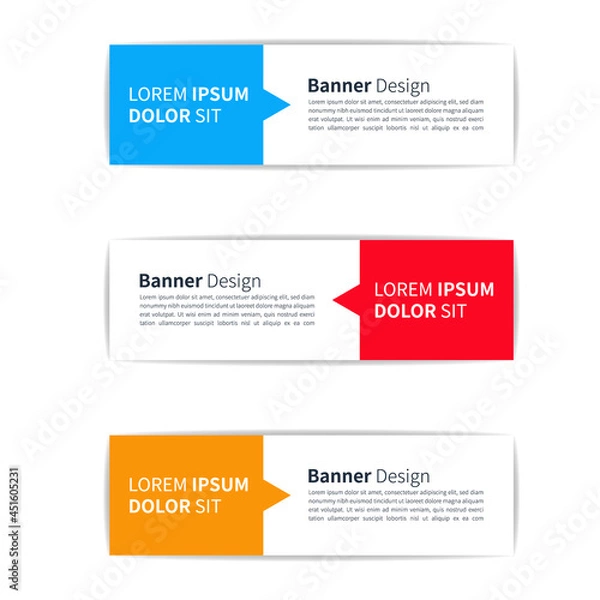 Fototapeta Abstract design banner web template Vector, Poster Design, Flat Banner. Eps 10.