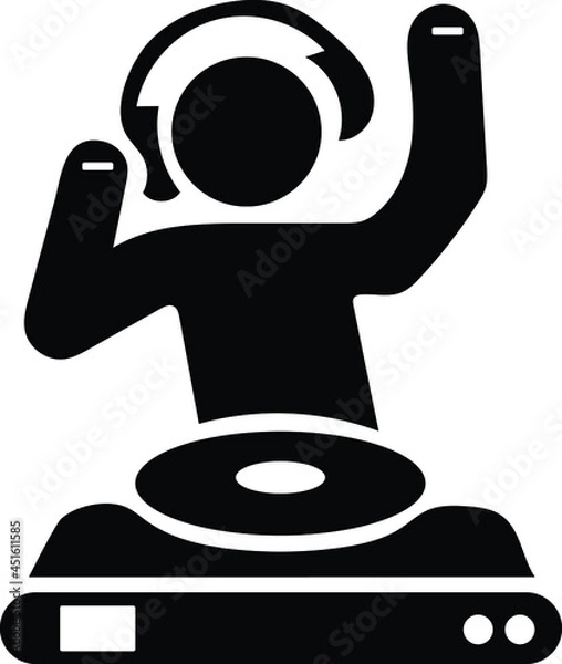 Fototapeta Dj Icon