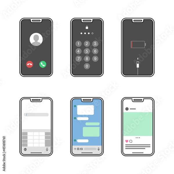 Obraz スマートフォンの画面バリエーション