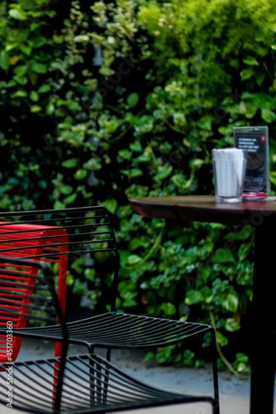 Obraz bench in the garden