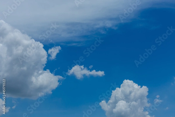 Obraz Blue sky and clouds for background.