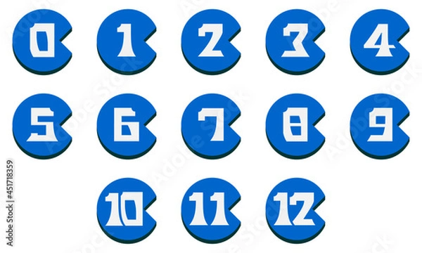 Obraz ナンバーバッジ / Numbered Badges Set