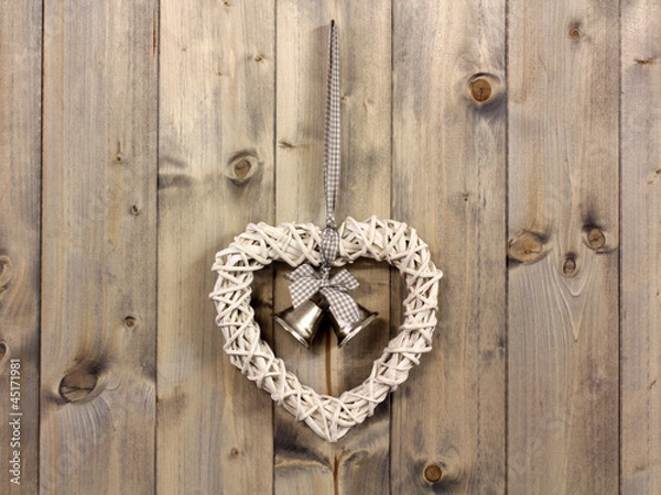 Fototapeta Herz mit Glöckchen