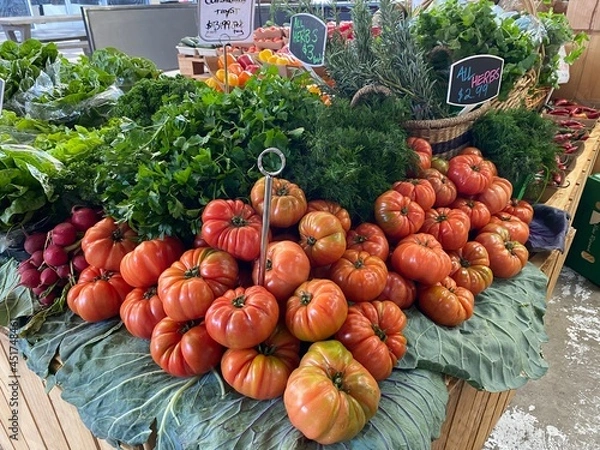 Obraz vegetables at the market