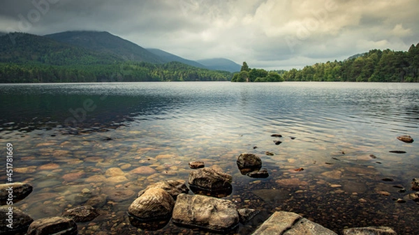 Obraz Loch an eilein highland Scotland Cairngorms national park