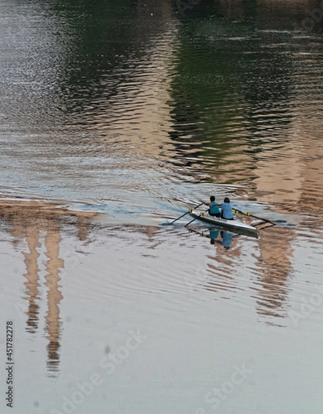 Obraz .reflections on the river water