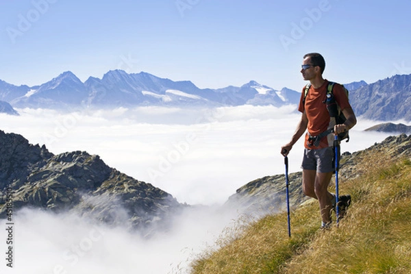 Obraz Trekking ponad chmurami Gran Paradiso National Park Włochy