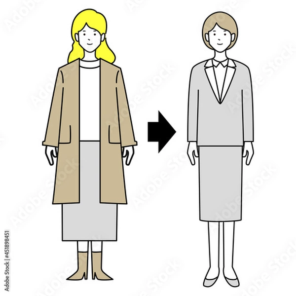 Obraz 就活準備する女子大生