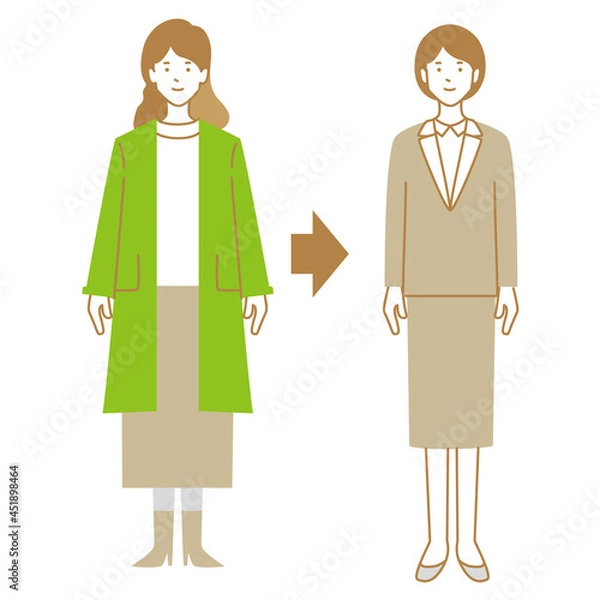 Obraz 就活準備する女子大学生