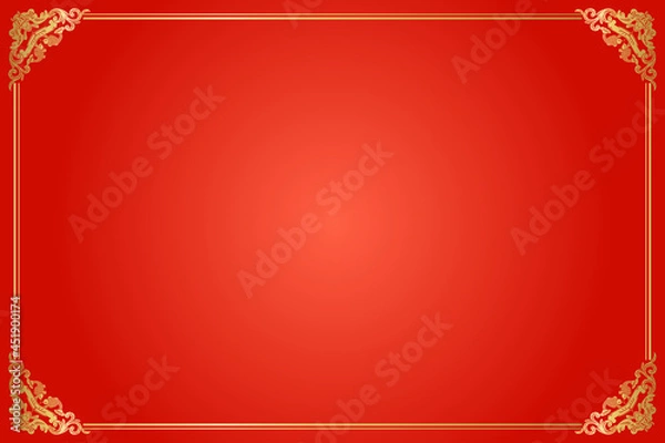 Fototapeta Chinese Traditional Background, Gorgeous Frame