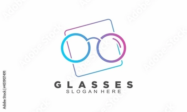 Obraz Beautiful glasses logo