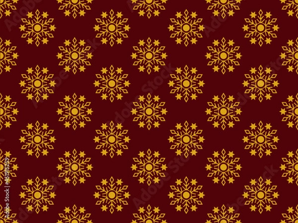 Fototapeta Vintage gold seamless ethnic pattern pattern background, beautiful, suitable for fabric patterns and other textile industries.