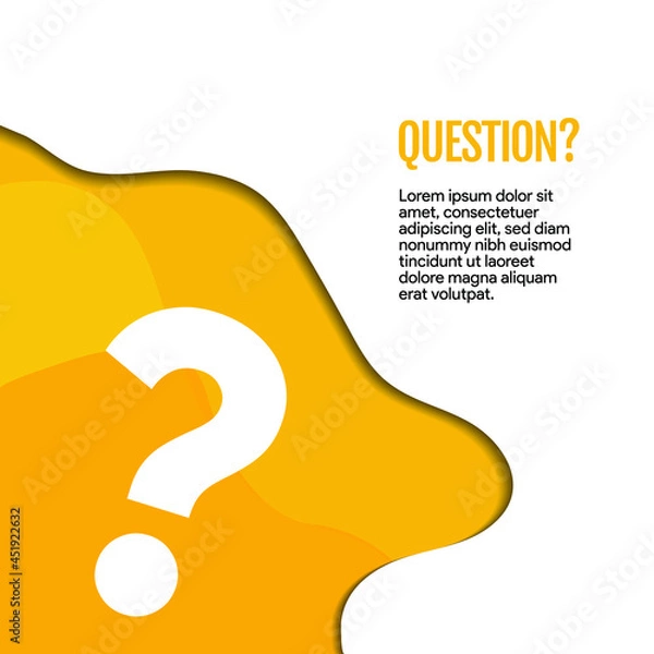 Fototapeta Question mark sign icon, vector illustration. Flat design style FAQ button. Asking questions. Ask for help. Question mark stamp. Need information. Query.