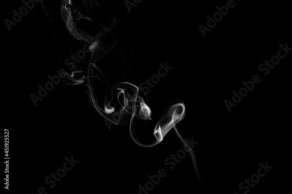 Obraz Smoke on black background.