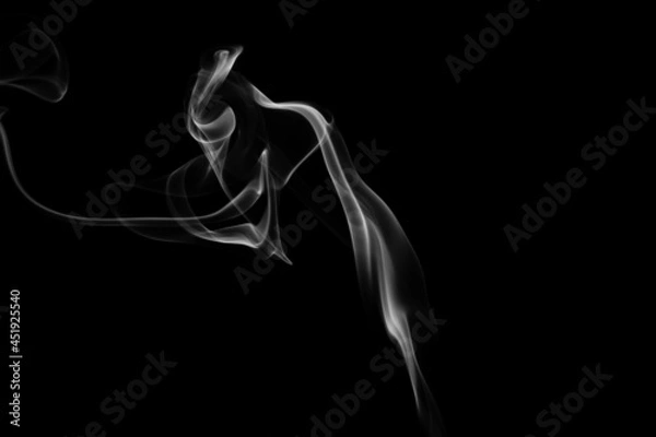 Obraz Smoke on black background.