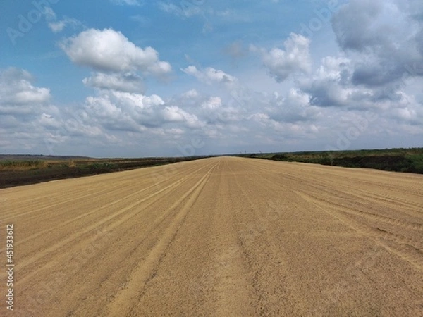 Obraz the road in the field