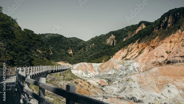 Obraz Noboribetsu geothermal pathway