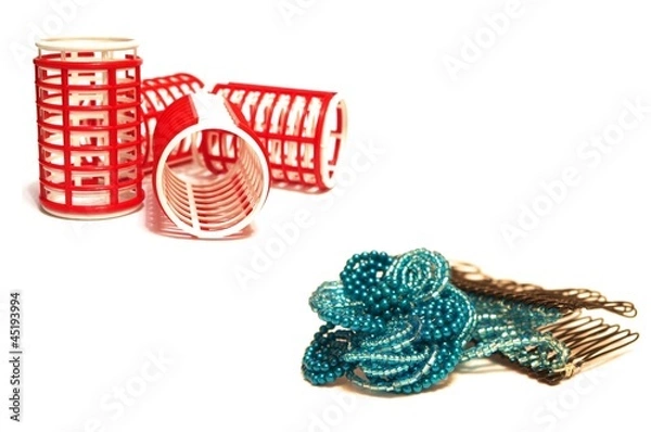 Obraz Curlers and hairpin