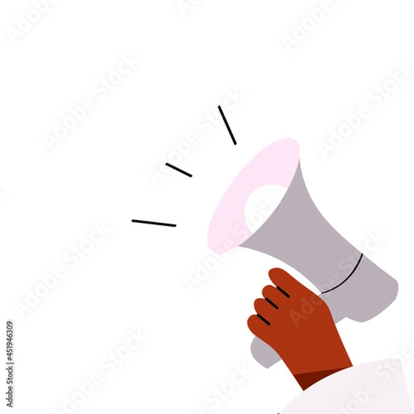 Fototapeta Loudspeaker simple Design Vector Illustration.