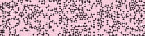 Fototapeta Abstract Geometric Pattern generative computational art illustration