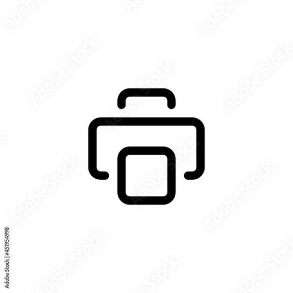 Fototapeta printer print page Outline Icon, Logo, and illustration
