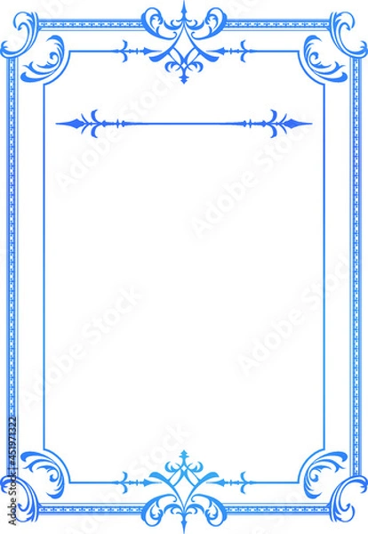 Fototapeta フレーム　レトロでファンタジックな飾り枠