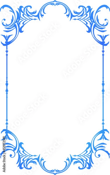 Fototapeta フレーム　レトロでファンタジックな飾り枠