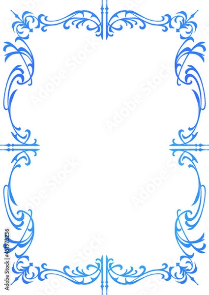 Fototapeta フレーム　レトロでファンタジックな飾り枠