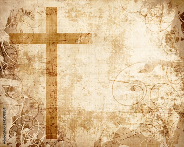 Obraz Cross on parchment