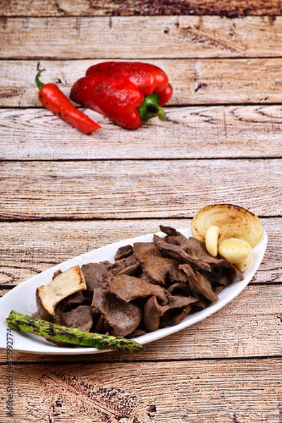 Fototapeta 소고기 염통구이 육식주의자 육류