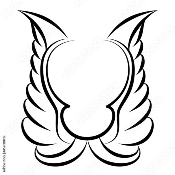 Obraz shield with wings