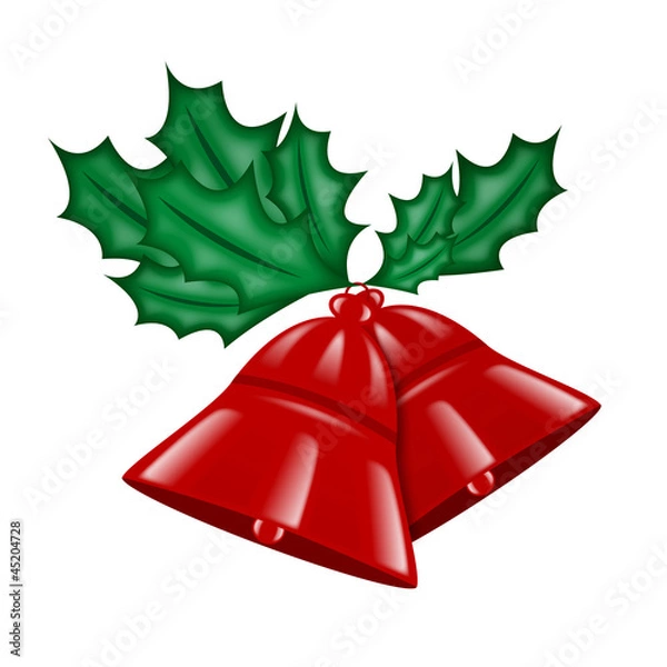 Obraz campane rosse per natale