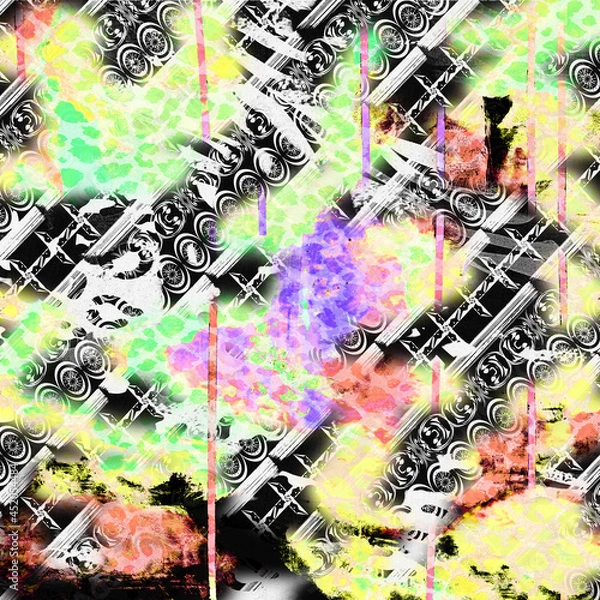 Fototapeta abstract pattern design with vibrant colors