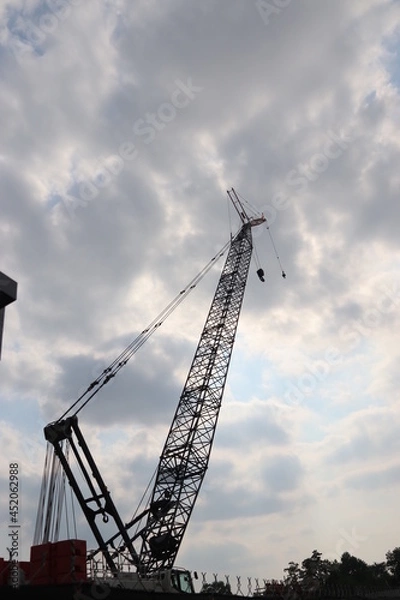 Obraz cranes in the harbor