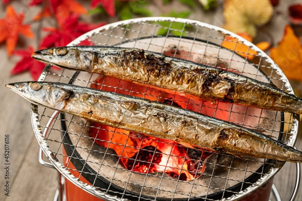 Obraz サンマの塩焼き　さんま　