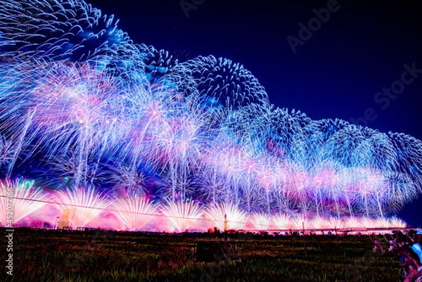 Obraz 長岡花火 フェニックス花火（尺玉連発）