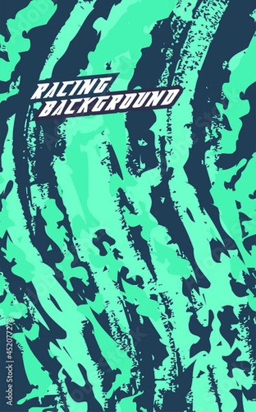 Fototapeta Abstract geometric backgrounds for sports and games. Abstract racing backgrounds for t-shirts, race car livery, car vinyl stickers, etc. Vector background.	
