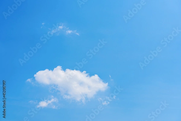 Fototapeta Clear Blue sky and cloud for background and texture